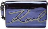 Thumbnail for your product : Karl Lagerfeld Paris K/Signature Gloss Metallic Shoulder Bag