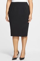 Thumbnail for your product : Eileen Fisher Ponte Knit Pencil Skirt (Plus)
