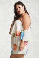 Thumbnail for your product : Forever 21 Plus Size Floral Romper