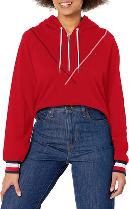 Tommy Hilfiger Women's Red Sweatshirts & Hoodies on Sale | ShopStyle
