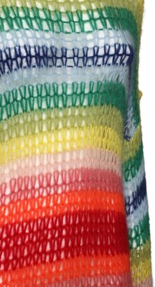 DSQUARED2 Rainbow knit mohair blend long dress