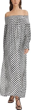Reiss Fabia Bardot Stripe Maxi Dress - ShopStyle