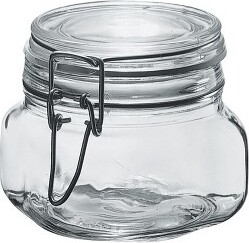 Amici Home Glass Hermetic Preserving Canning Jar Italian Made, Food Storage  Jars With Airtight Clamp Seal Lids, Kitchen Canisters,58 Oz. : Target