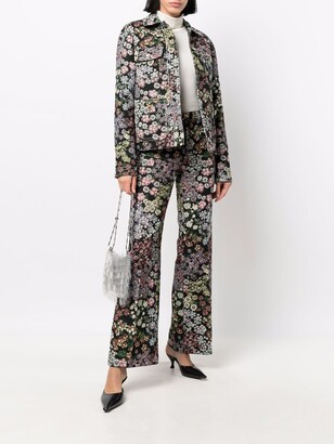 Giambattista Valli Embroidered-Floral Shirt Jacket