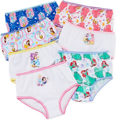 Disney Disney's Princesses 7-Pack Cotton Underwear, Little Girls & Big Girls  - ShopStyle