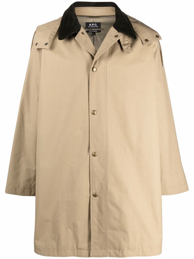 mens single breasted mac