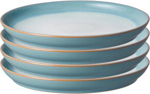 Denby Azure Haze Coupe Set Of 4 Salad Plates