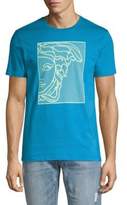 Thumbnail for your product : Versace Abstract Portrait Graphic Tee