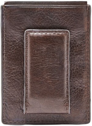 Fossil Neel Magnetic Leather Money Clip Card Case