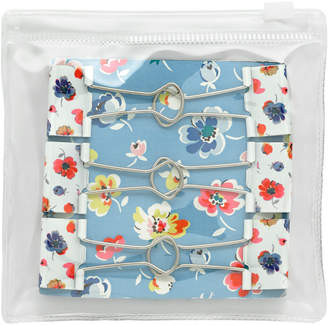 Cath Kidston Mallory Ditsy Bag of 6 Printed Fold Over Clips