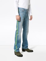 Thumbnail for your product : Gucci Web trim embellished straight jeans
