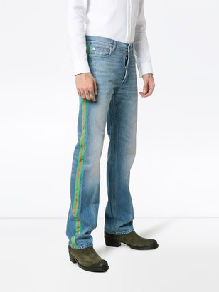 Gucci Web trim embellished straight jeans