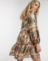 Thumbnail for your product : Object tiered smock dress in paisley print