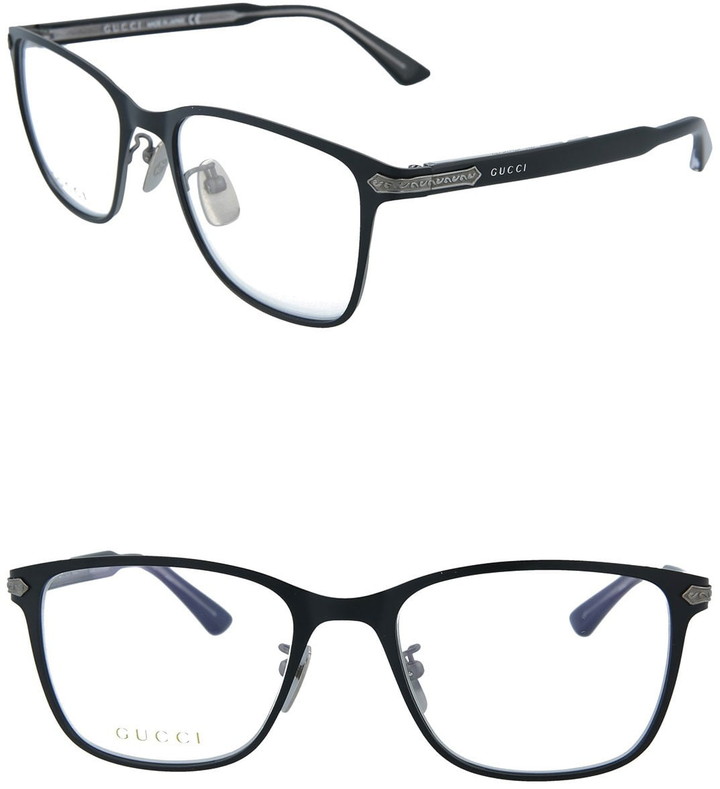 Gucci 54mm Titanium Square Optical Frames - ShopStyle Eyeglasses