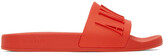 Thumbnail for your product : Amiri Red Logo Pool Slides