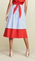 Thumbnail for your product : MDS Stripes Side Slit Skirt