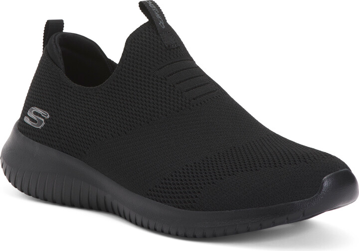skechers ultra flex slip on trainers