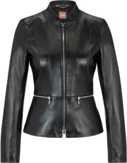 HUGO BOSS Women's Leather & Faux Leather Jackets | ShopStyle