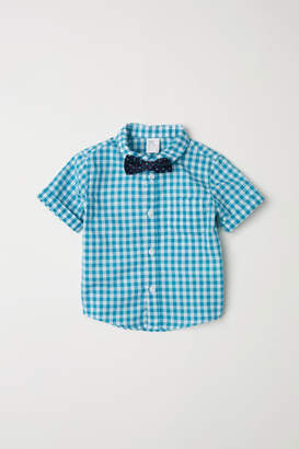 H&M Shirt and Bow Tie - Turquoise