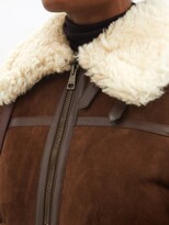Thumbnail for your product : Gucci Shearling Suede Jacket - Brown Multi