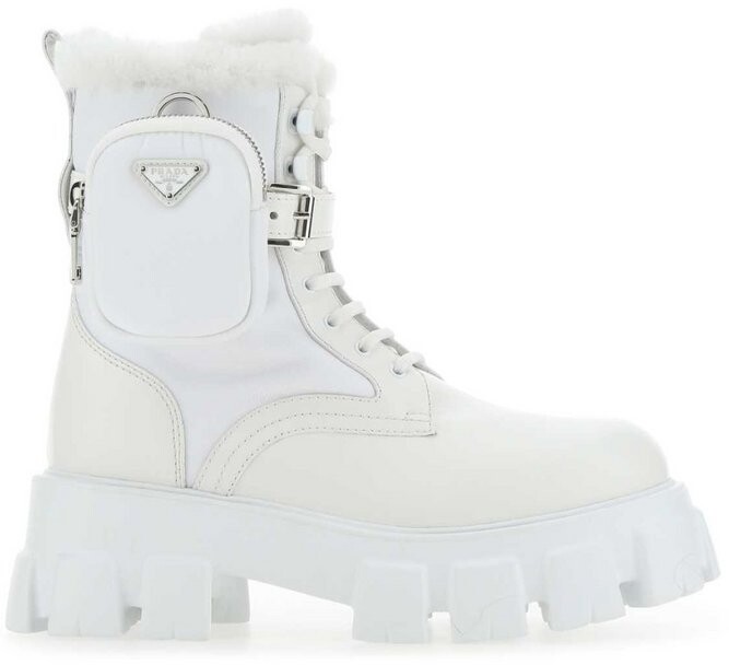 Prada Women's White Boots | ShopStyle