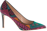Thumbnail for your product : J.Crew Collection Everly cross-stitch pumps