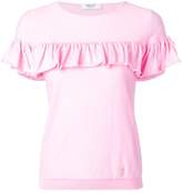 Thumbnail for your product : Blugirl ruffle-trimmed knitted top
