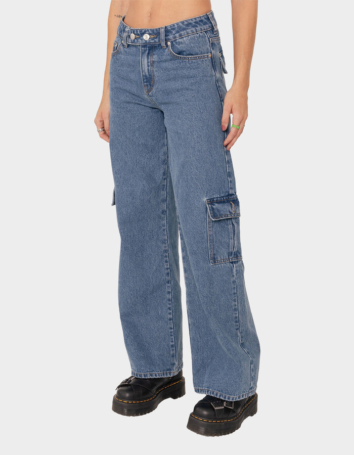 EDIKTED Deliah Low-Rise Cargo Jeans