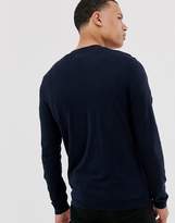 Thumbnail for your product : ASOS DESIGN Tall cardigan in navy cotton