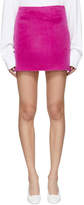 Helmut Lang Pink Re-Edition Brushed Fuchsia Miniskirt
