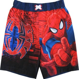 marvels Spiderman Little Toddler Boys Cartoon Character Swimwear Shorts