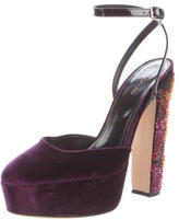 Thumbnail for your product : Sergio Rossi Embellished Platform Pumps