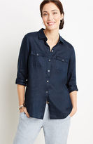 Thumbnail for your product : J. Jill Two-pocket linen shirt