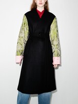 Thumbnail for your product : Dries Van Noten Ruby Jacquard Sleeve Coat