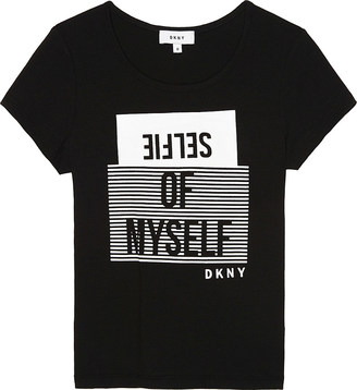 DKNY Selfie cotton T-shirt 6-16 years