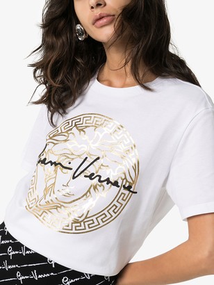 Versace Medusa Signature Print Cotton T-Shirt