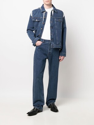 Y/Project Peep Show cut-out denim jacket - ShopStyle