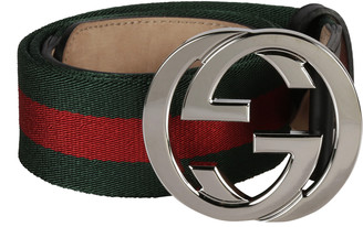 Gucci Web Stripe GG Buckle Belt