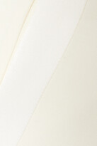 Thumbnail for your product : Magda Butrym Silk-trimmed Wool-twill Wide-leg Pants - Cream