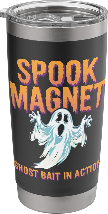 Ghost Bait Halloween SteMi Apparel Ghost Bait Paranormal Investigator Ghost Hunting Halloween Stainless Steel Insulated Tumbler
