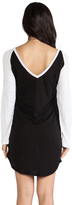 Thumbnail for your product : Monrow Colorblock Linen Rock Dress