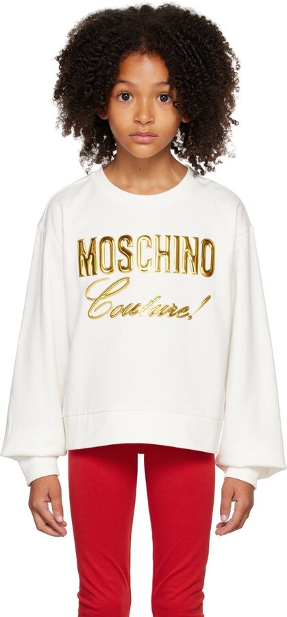 Moschino Kids White 'Couture' Sweatshirt