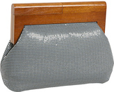 Thumbnail for your product : Whiting & Davis Whiting and Davis Heidi Wood Framed Mesh Clutch