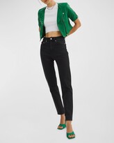 Thumbnail for your product : LAMARQUE Kirsi 21 Short-Sleeve Cropped Leather Jacket