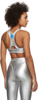 Thumbnail for your product : Adidas Originals By Alexander Wang Silver Logo Bra