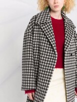 Thumbnail for your product : No.21 Check-Pattern Drop-Shoulder Coat
