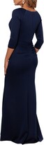 Thumbnail for your product : Xscape Evenings Ruched Scuba Ruffle Gown