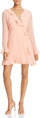 WAYF Gabby Long-Sleeve Ruffle Wrap Dress - 100% Exclusive