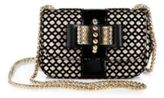 Thumbnail for your product : Christian Louboutin Sweety Charity Patent Leather, Suede & Lamé Crossbody Bag
