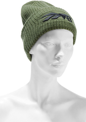 Reebok x Victoria Beckham Embroidered Ribbed Wool And Cashmere-blend Beanie